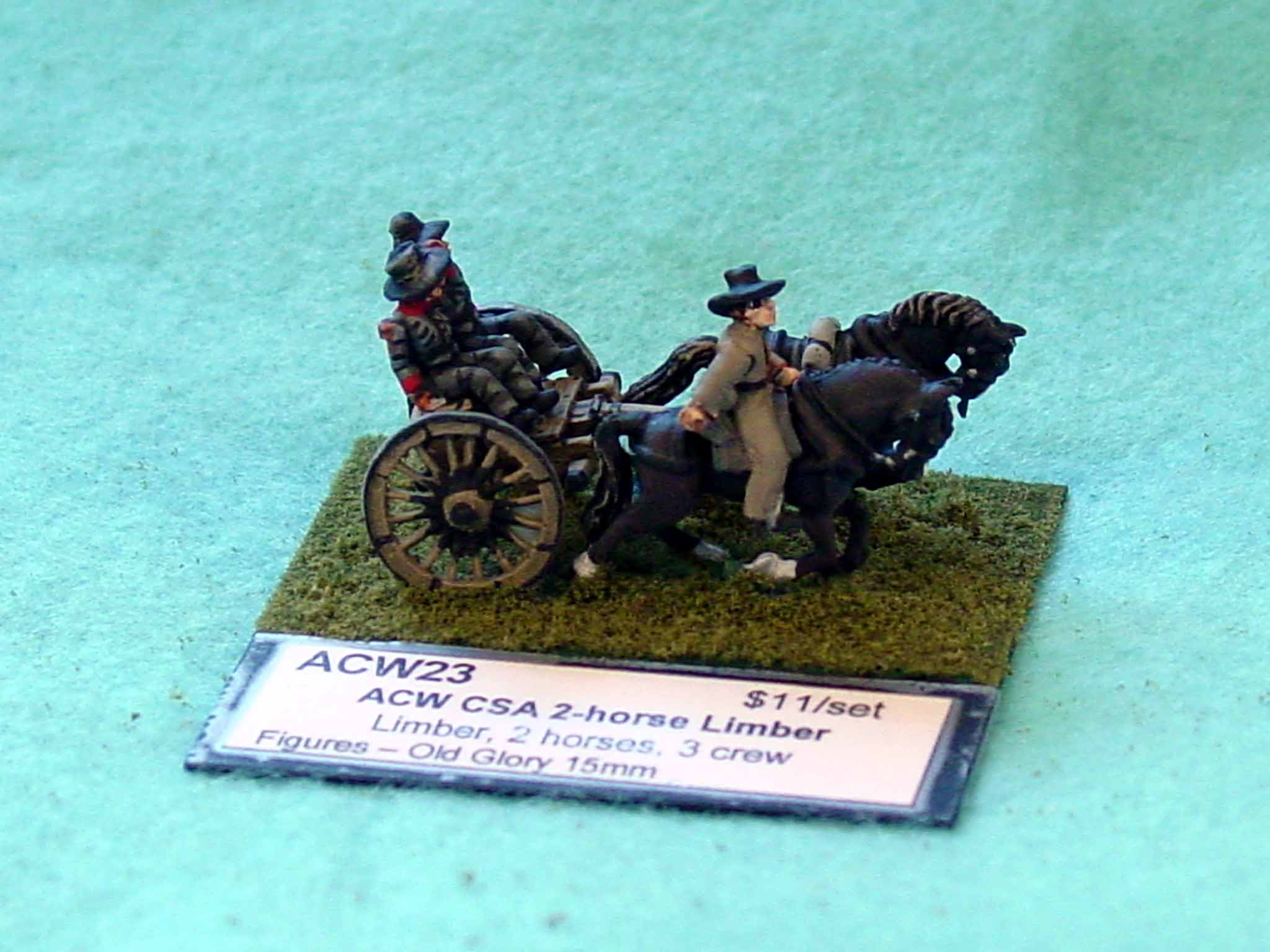 Confederate 2 Horse Limber